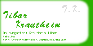 tibor krautheim business card